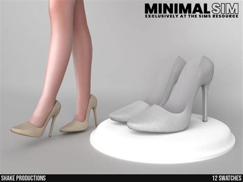 The Sims Resource Minimalsim High Heels Sims Cc Shoes Heels