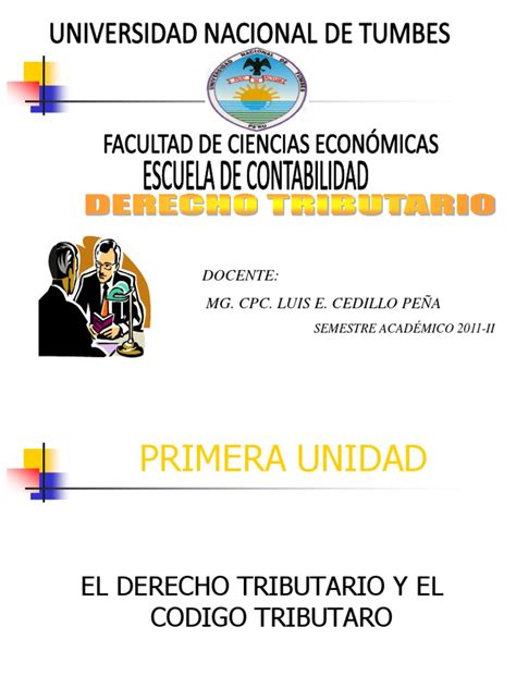 Pdf El Derecho Tributario Y El C Digo Tributario Pdfslide Tips