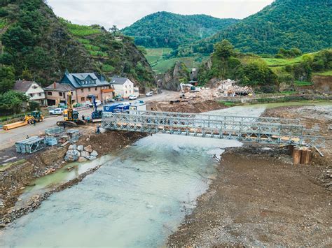 Behelfsbrücke Laach Zukunft Mittelahr Wiederaufbau Dernau Rech