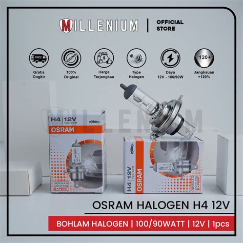 Jual Lampu Halogen H Osram Original W V Lampu Utama Mobil H