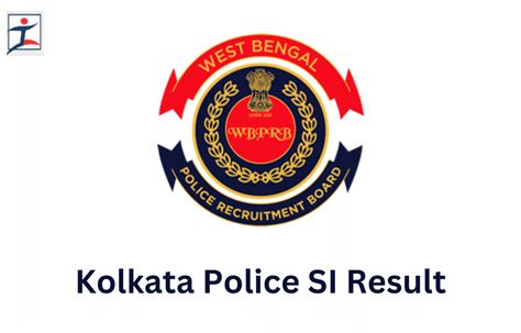 Kolkata Police SI Result 2024 Merit List And Result Link