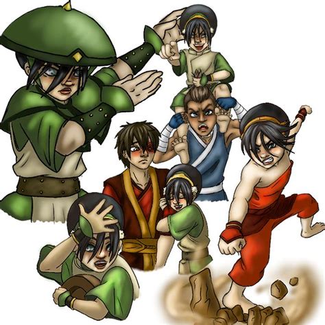 Toph Beifong With A Bonus Sokka And Zuko Fanart By Me R Fanart