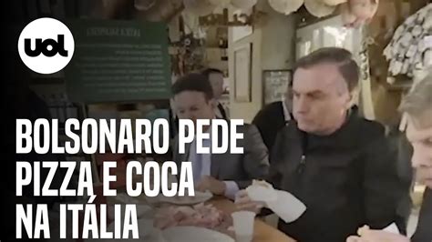 Bolsonaro Come Pizza Coca Cola Em Passeio Apoiadores Na It Lia