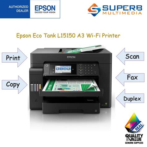 Epson Ecotank L15150 A3 Wi Fi Duplex All In One Ink Tank Printer [c11ch72502e1] Shopee Malaysia