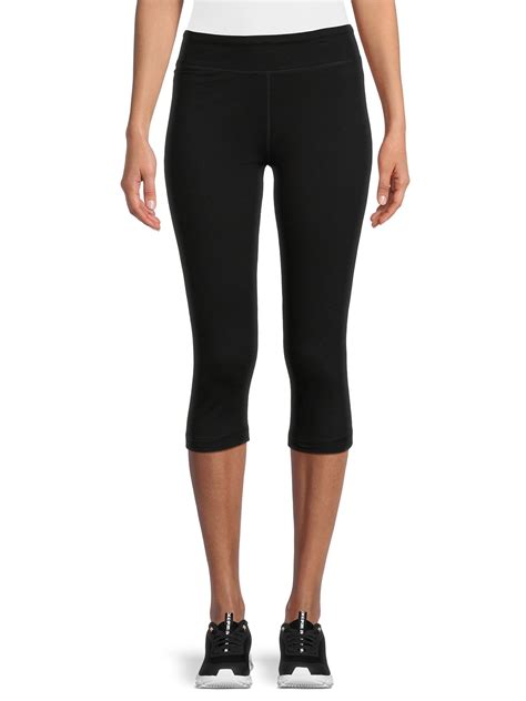 Find Your Perfect Athletic Works Womens Mid Rise Slim Leg Capri