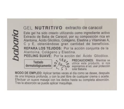 Crema Facial Extracto Caracol Babaria Ml