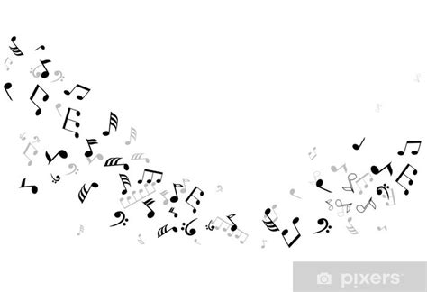 Wall Mural Vector Musical Notes Pixersuk