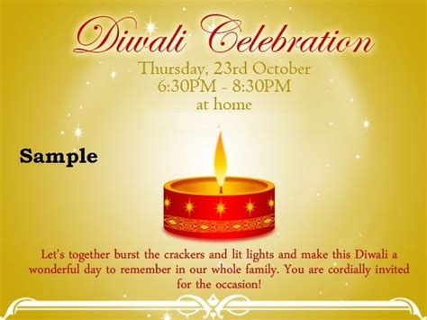 Diwali Invitation Cards 2015 Diwali Party Invitation Cards Diwali