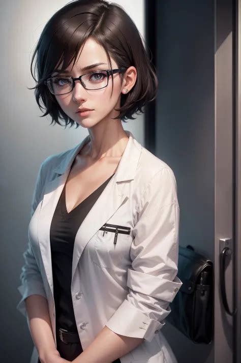 1 Mulher Loire Linda Female Doctor Doctor S Lab Coat Seaart Ai