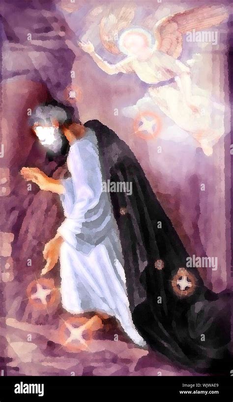 The Angel Gabriel Guiding The Prophet Muhammad The Face Of The Prophet