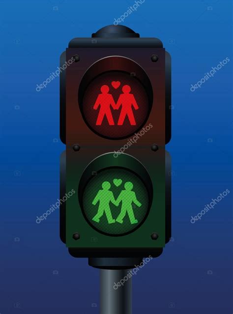 Gay Traffic Pedestrian Light Stock Vector By Furian