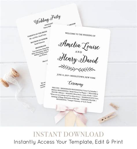 Explore Our Sample of Wedding Ceremony Order Template for Free | Order ...