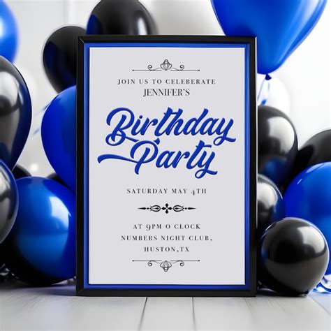 Premium Psd Birthday Party Invitation Flyer Template