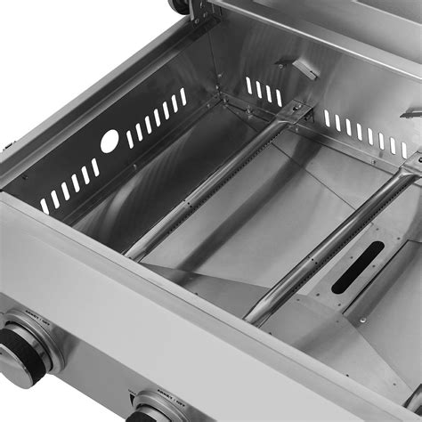 Nxr 3 Burner Portable Gas Grill Stainless Tabletop Camping Tailgating New Ebay