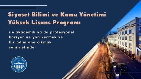 Siyaset Bilimi ve Kamu Yönetimi Yüksek Lisans Programı YouTube