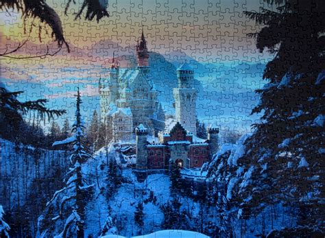 Winter At Neuschwanstein Castle Puzzle