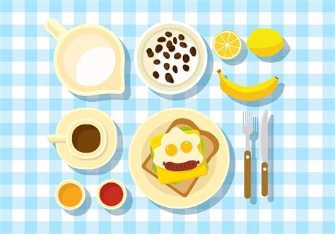 Breakfast Table Vector Art, Icons, and Graphics for Free Download