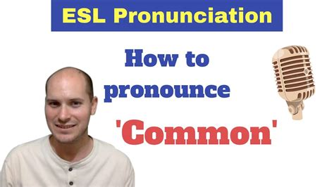 Pronounce Common Correctly Esl Lesson Youtube