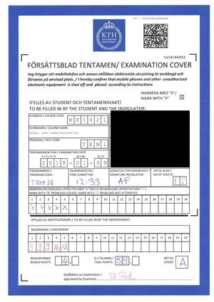 Hs Tentamen Gammal Tenta Tentamen Kurs Kursnummer