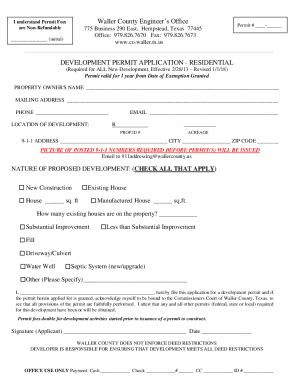 Fillable Online No Occupancy Certificate Or Zoning Pdf Waller County