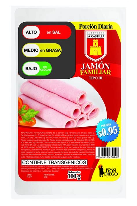 Jamon Familiar La Castilla 100 G Tia Sa