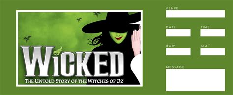 Wicked Ticket Printable