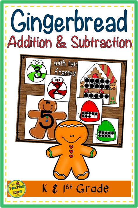 Gingerbread Addend Addition Subtraction With Ten Frames Addition