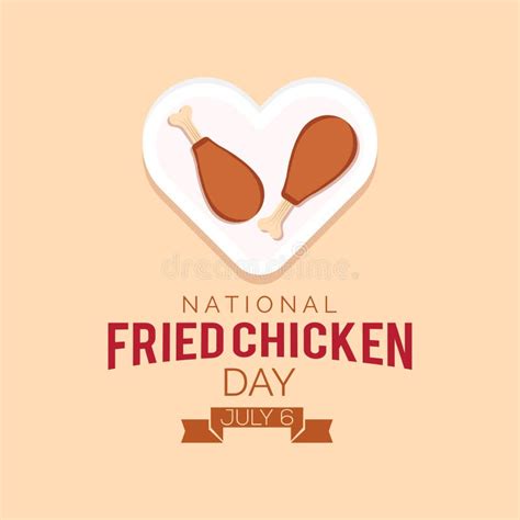 National Fried Chicken Day . Stock Vector - Illustration of bird ...