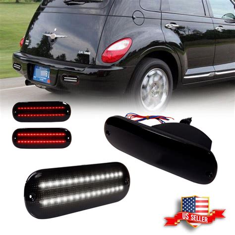 GTINTHEBOX 2x Euro Smoked Backup Reverse LED Tail Brake Light For 2001