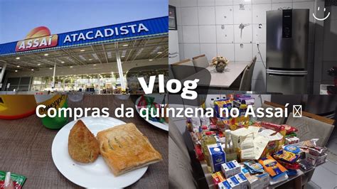 Vlog Compras da quinzena no Assaí quanto gastamos Fiz mudança na