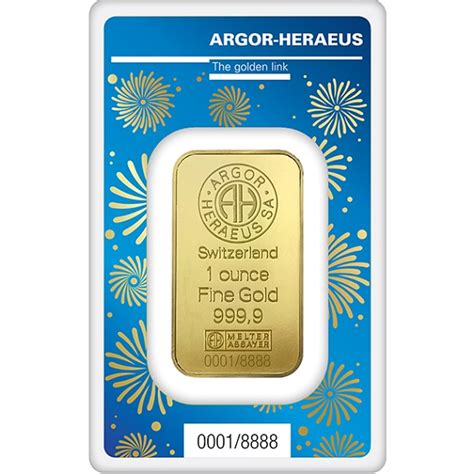 Argor Heraeus Gold Minted Lunar Rabbit Bar 1 Oz Silver Bullion