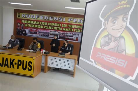 Polres Metro Jakarta Pusat Ungkap Peredaran Narkotika Jenis Sabu