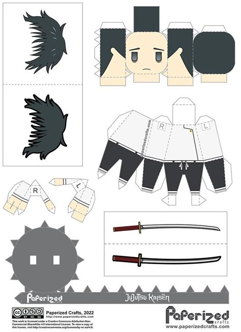 Jujutsu Kaisen Yuta Okkotsu Paperized Seni Origami Seni Kertas Seni