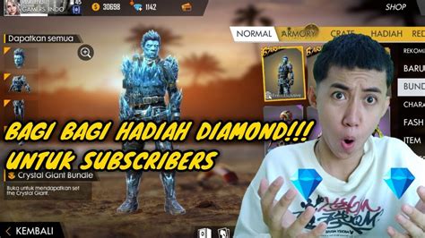 GIVEAWAY 1000 DIAMOND FF SYARAT SUBSCRIBE FREE FIRE YouTube