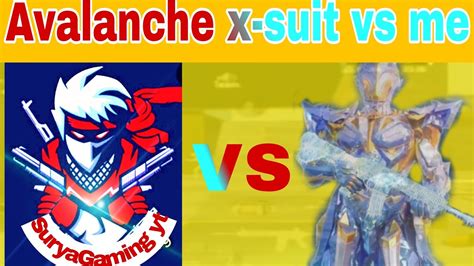 SuryaGaming Yt Uploaded My Against New Glacier X Suit Me Vs Glacier X