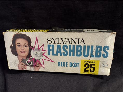 Sylvania Flashbulbs Blue Dot Box Of Clear Bulbs Ebay