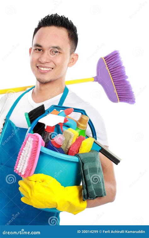 Male Cleaning Service Stock Image Image Of Housecleaning 30014299