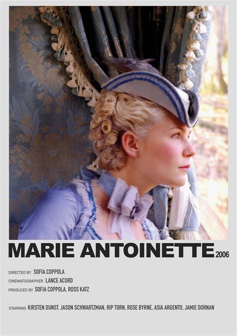 Marie Antoinette Minimalist Poster