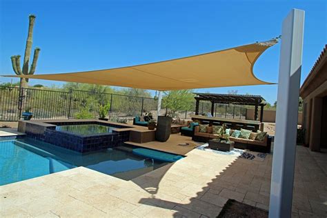 Backyard Shade Sails And Shade Structures In Az Shade N Net