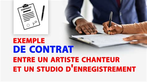 Exemple Contrat D Enregistrement Sonore