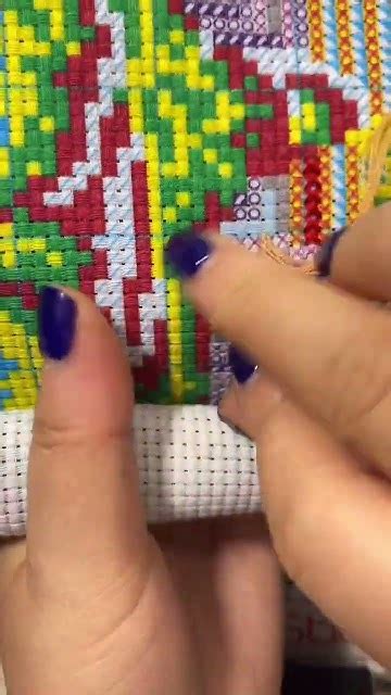 Cross Stitch 這樣的豎背繡隔行繡 十字繡 十字繡教程 十字繡技巧 Youtube