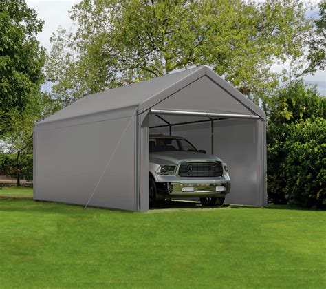 Buy Outdoor Carport 10x20ft Heavy Duty Canopy Storage Shed Portable