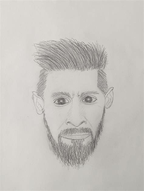 Lionel Messi [Learning to draw faces. Any feedback is appreciated] : r/IDAP