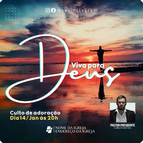 Artes Para Igrejas Gospel Edit Veis No Canva Pack Posts