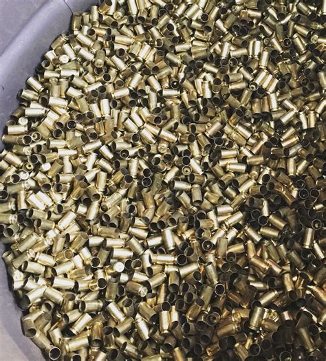 Bulk Dirty 9mm Once Fired Reloading Brass Blue Ridge Brass