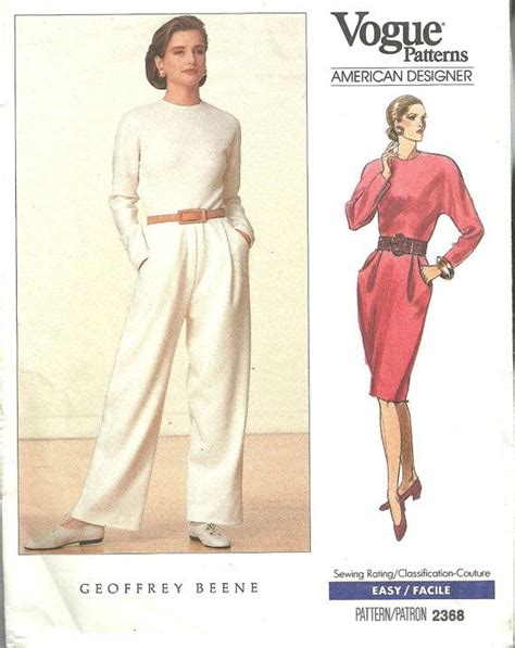 Vogue Vintage Designer Sewing Pattern By Geoffrey Beene Etsy