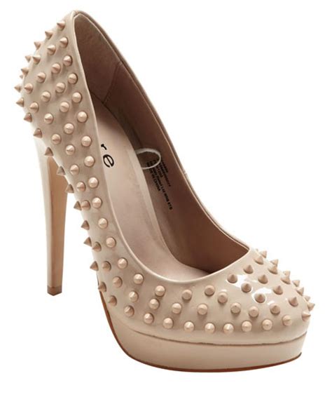 Matalan Spike Studded Platform Court Shoes Shoeperwoman