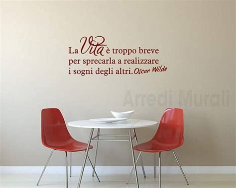 Adesivi Murali Frase Oscar Wilde Decorazioni Da Parete