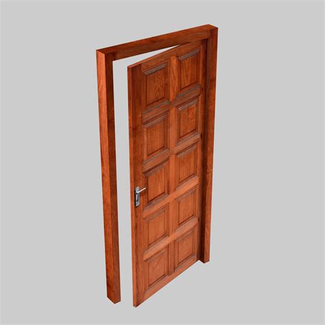 Low Poly Door 3d 모델 9 C4d Free3d