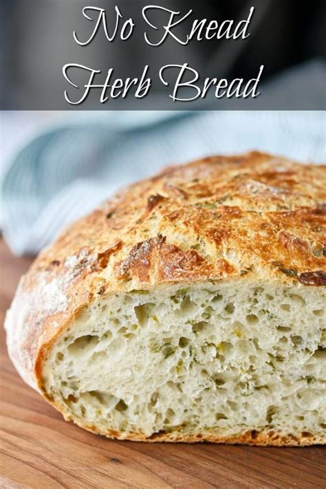 No Knead Herb Bread Karens Kitchen Stories